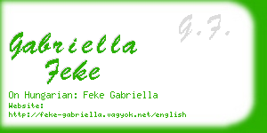 gabriella feke business card